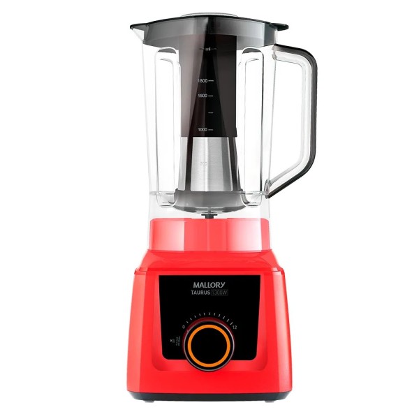 Liquidificador Mallory Taurus Vermelho 12 velocidades 1300W